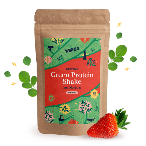 Yamba-Green-Protein-Shake-Aardbei-1kg-F